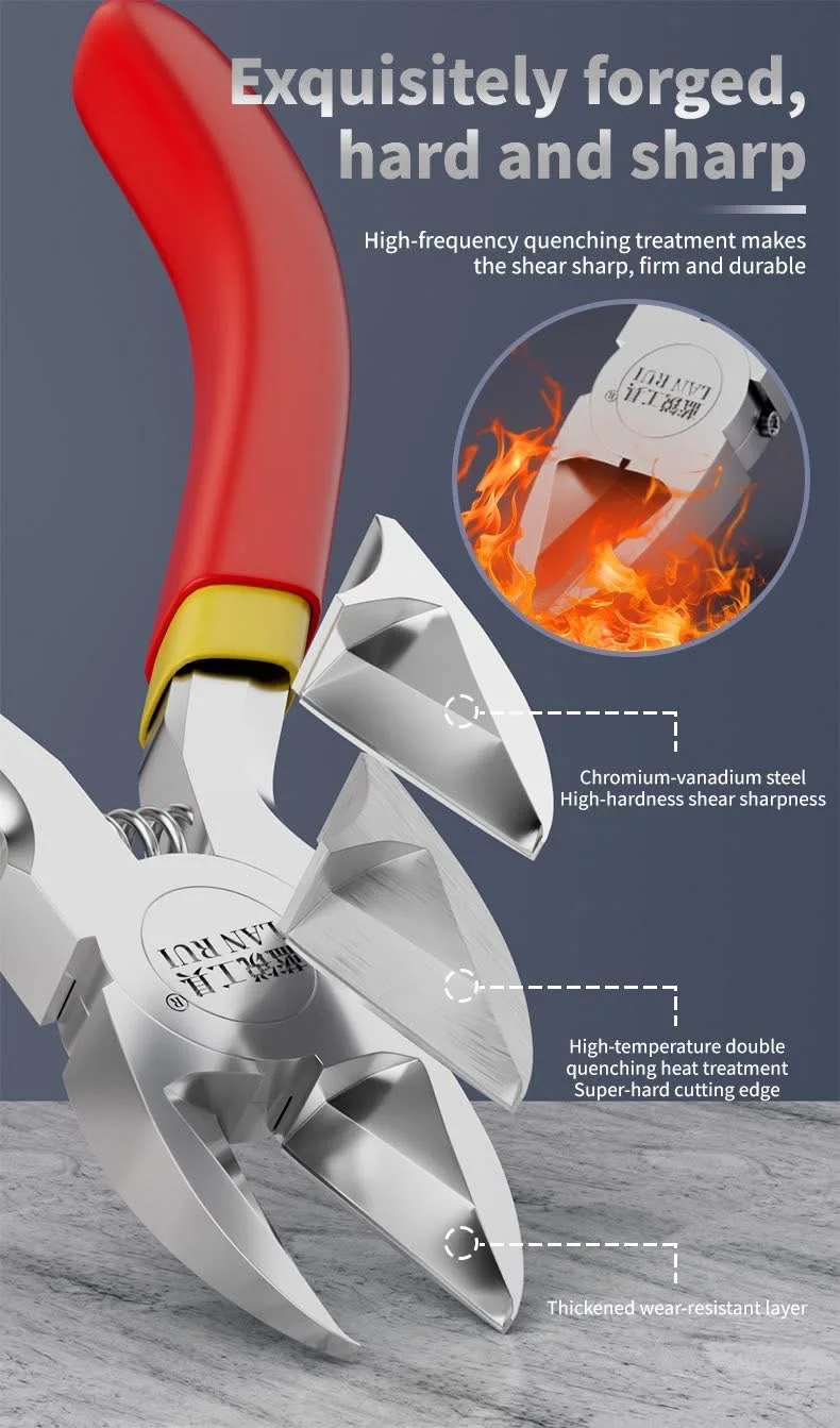 LanRui repair pliers, sturdy, sharp, and easy-to-disassemble wire cutters, diagonal pliers, mobile phone repair tools.