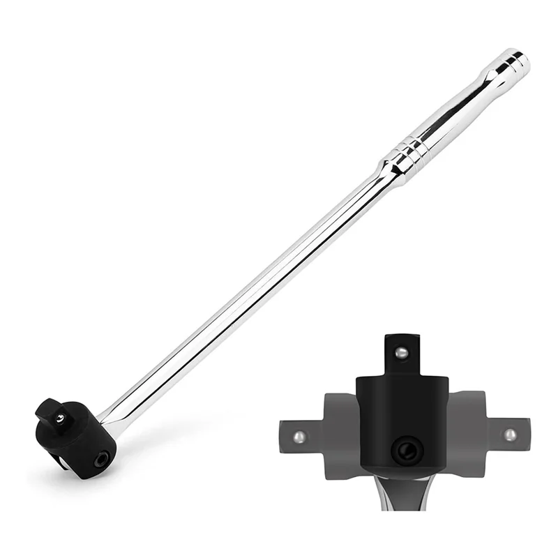 

N11R 1/2 Breaker Bar 18-Inch Length Rotating Flex Head CR-V Steel Breaker Bar 1/2 Inch Drive