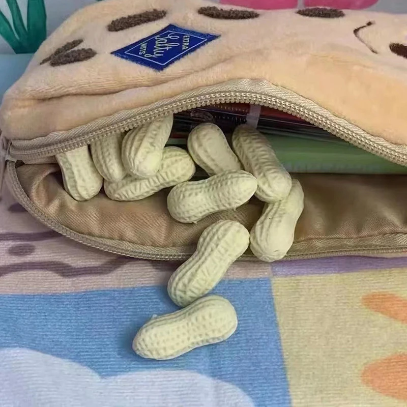 창의적인 재미있는 음식 모양 지우개, 귀여운 시뮬레이션 땅콩 연필 지우개, 문구류 학교 용품, 어린이 학생 선물, 2 개