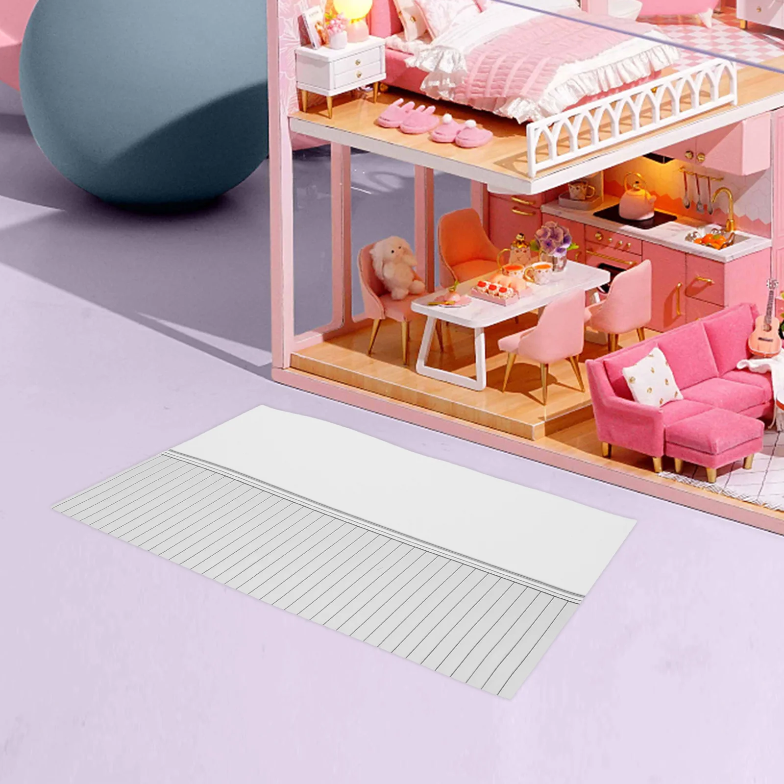 

9pcs Dollhouse Wallpaper 1:12 Scale Peel Stick Miniature Wall Panels Self-Adhesive For Diy Decor Mini House Accessories