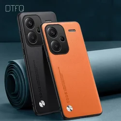 Funda trasera a prueba de golpes para Xiaomi Redmi Note 13 Pro Plus, Funda de cuero de lujo para Redmi Note 13