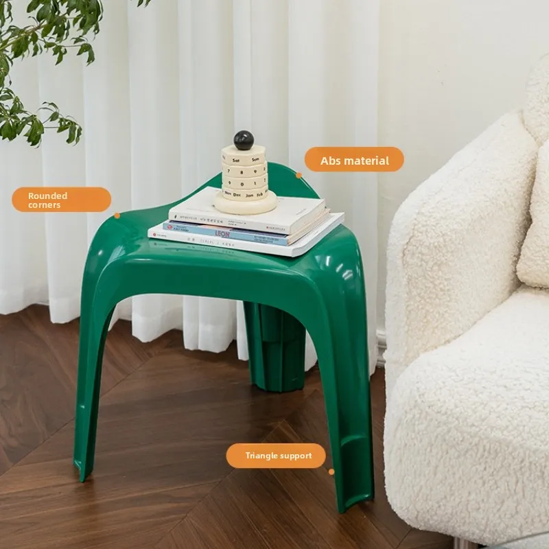 Nordic Ottoman Vintage Household Low Stool Shoe Changing Stool Home Door Living Room Stackable Small
