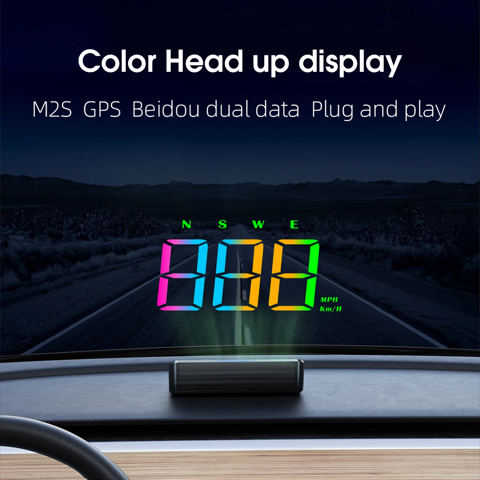 

Car HUD Windshield GPS Speedometer Projector System Automatic Brightness Adjustment Dual-Mode Chip Technology Cars Electronics