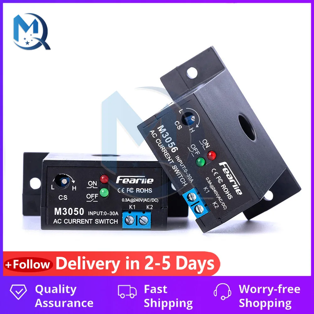 1pcs M3050 M3056 0.3A 240V AC/DC AC Current Detection Alarm Module Transformer Control Current Sensing Switch Sensor