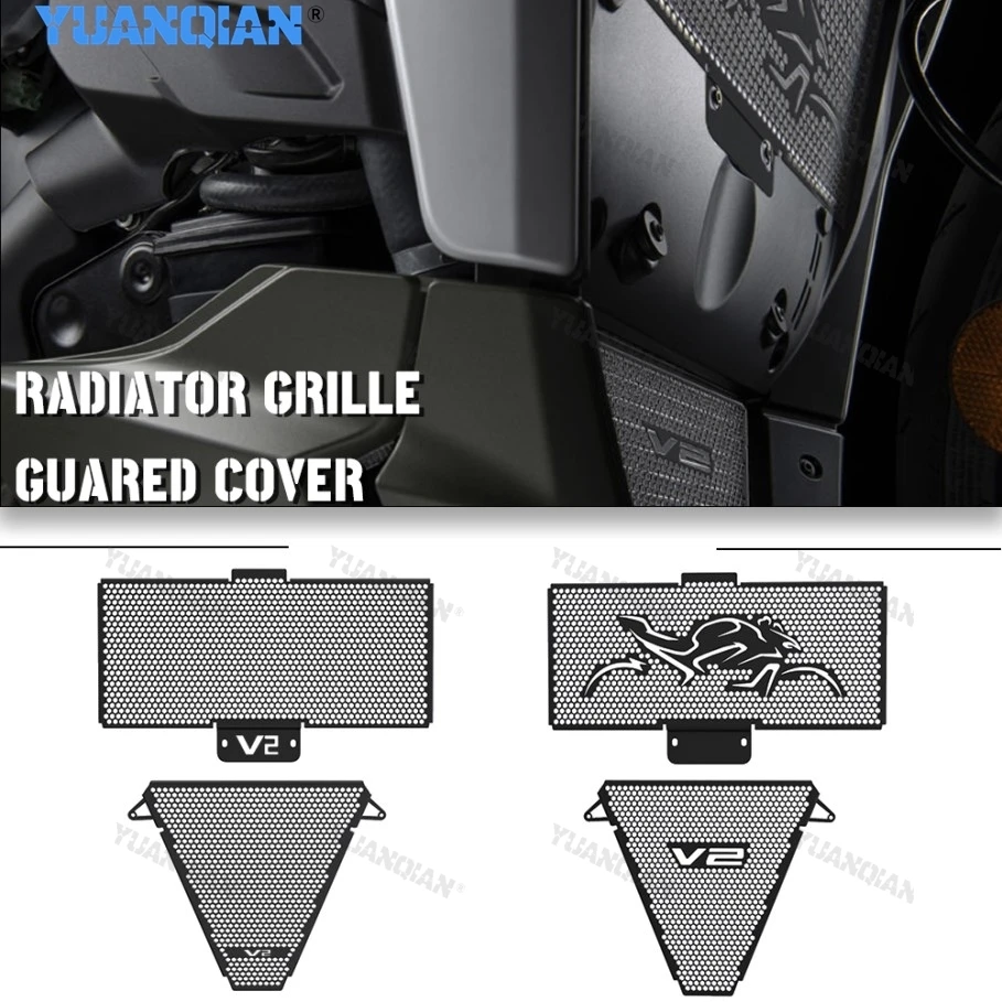

Мотоцикл для DUCATI PanigaleV2 Streetfighter V2 2022 2024 2023, новая алюминиевая защита радиатора, верхняя и нижняя защита радиатора, комплект