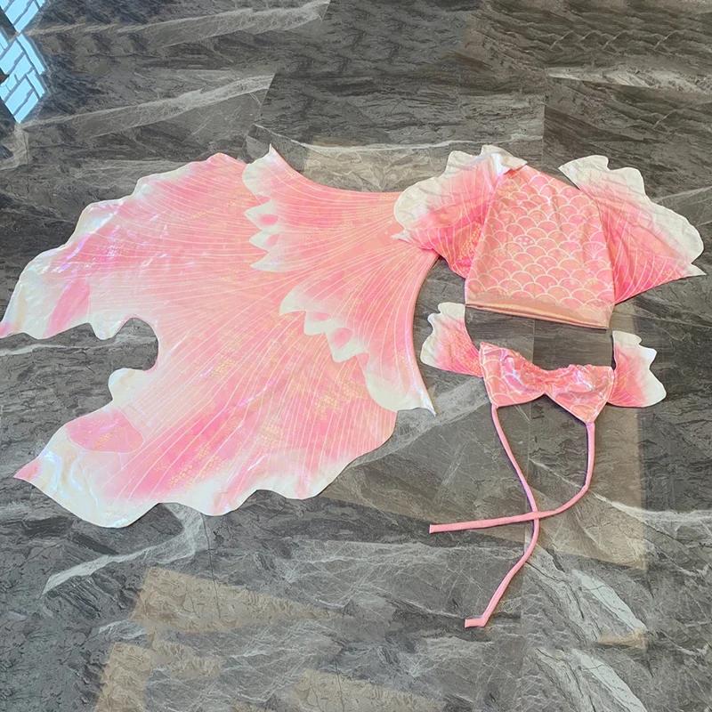 Child Adult Mermaid Tail Swimming Skirt Costume Oceanarium Show Mermaid Role Play Fish Skin Tail Mermaid Tail Costume