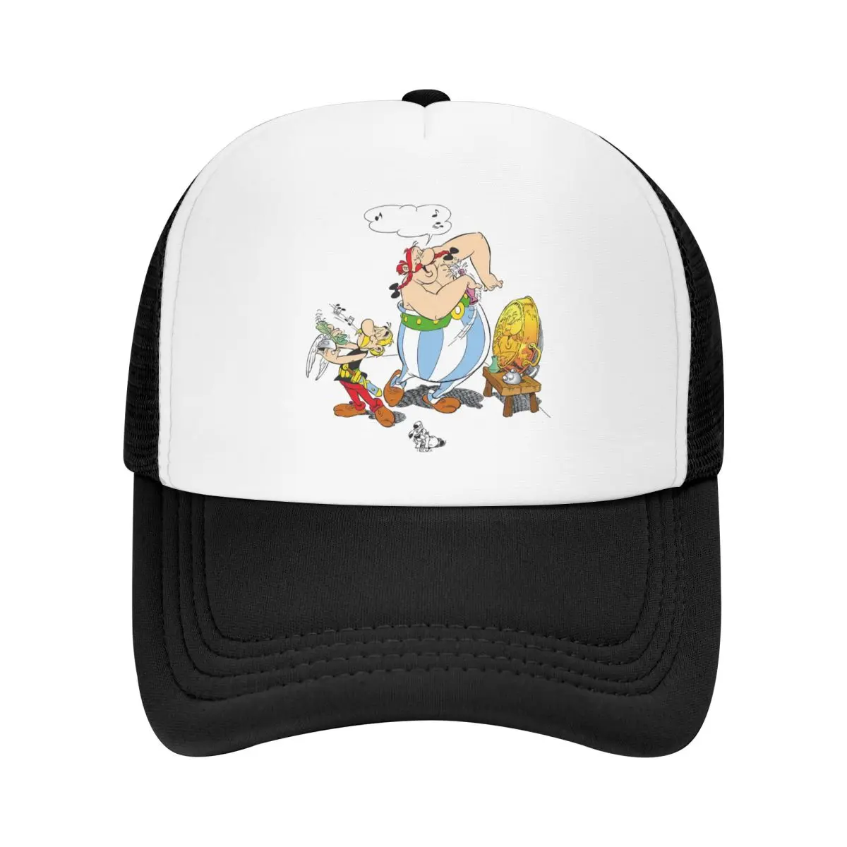 Asterix And Obelix Dogmatix Cap Fashion Mesh Baseball Caps Adjustable Hat Hip Hop Summer Unisex Baseball Hats Polychromatic