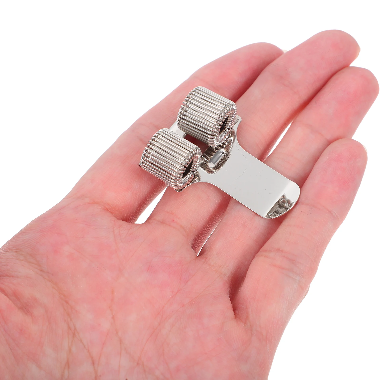 

5Pcs Metal Pen Holder with Dual Spring Clamp Strong Grip for Notebooks Journals Ideal Pocket Pen Holder School Office Supplies