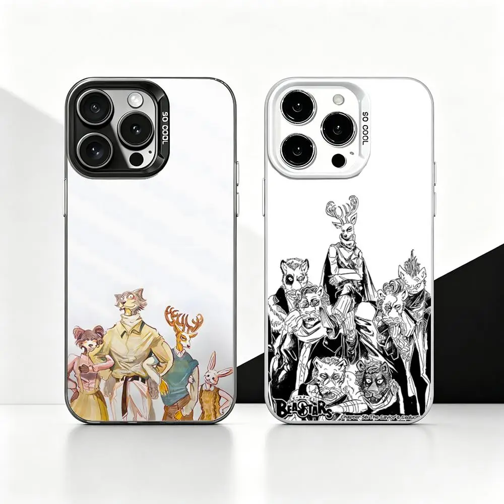 Coque de téléphone Anime - B-Black B-Butler pour iPhone 17 16 15 14 13 Pro Max Air, finition mate, laser métallique, effet aurore, luxe, couverture mate