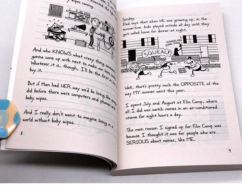 Imagem -05 - Diary of a Wimpy Kid 10 Old School Jeff Kinney Livros Infantis com Idade entre 10 11 12 Livros em Inglês Humor Banda Desenhada 9780141377094