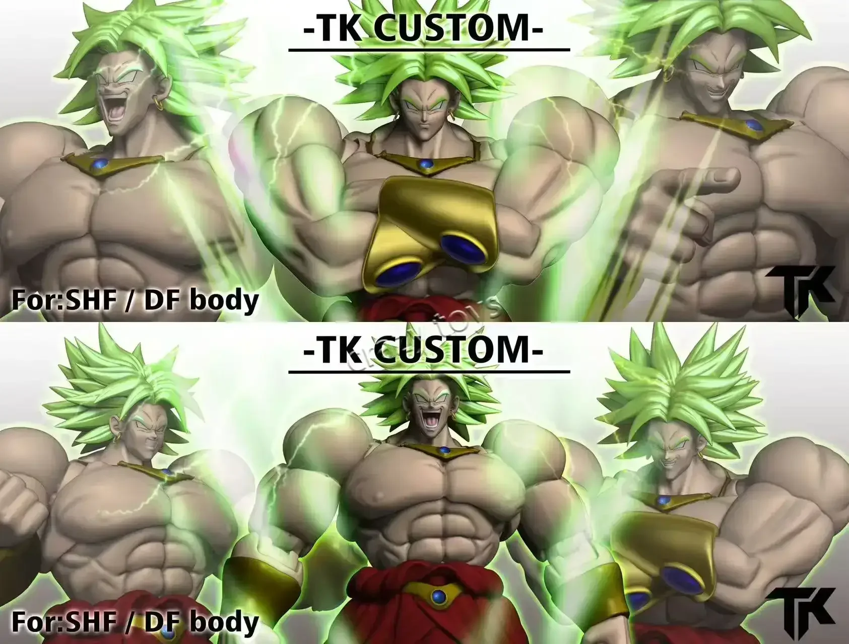 

In Stock TK Customized TKDIY for Broly SHF/DF Runaway Warrior Accessory Pack Anime Action Figure Collectible Model