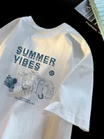 Summer Trend Women Short Sleeve Summer Short Sleeve Fashion Top Hong Kong  Faionable Graphic Tees Unisex Casual Tops
