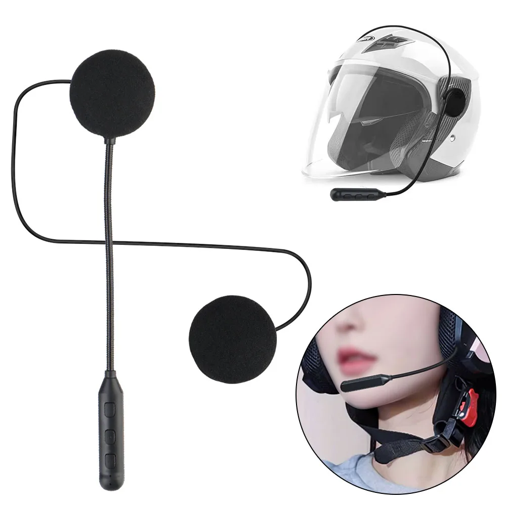 

Waterproof Bluetooth 5.3 Anti-interference Wireless Motorcycle Helmet Headset Kit Moto Earphone Music Player Handsfree Call