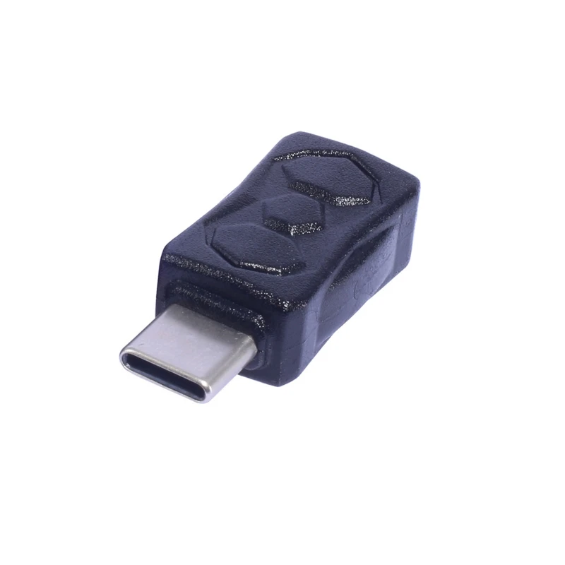 มินิ USB หญิงเพื่อพิมพ์ C ชายตัวแปลงอะแดปเตอร์แปลงสีดำสนับสนุนการชาร์จ 5V2A และการถ่ายโอนข้อมูล 480Mbps