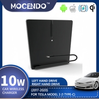 Car Wireless Charger For Tesla Model 3 2017-2020 Qi Car Mobile Phone Wireless Charging Pad Interior Accessories