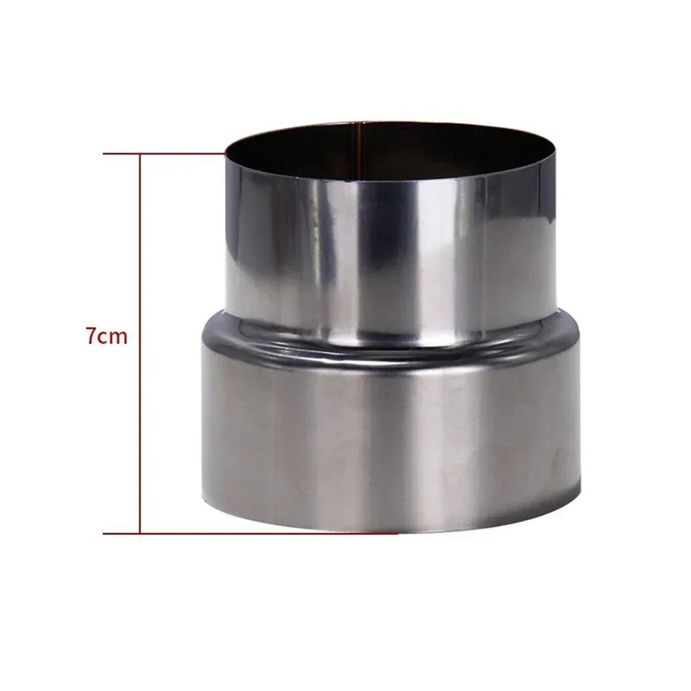 Exhaust Pipe Adapter Stainless Steel Flue Exhaust Pipe Reducing Joint Chimney Adaptor Flue Liner Reducer Tubing Connector