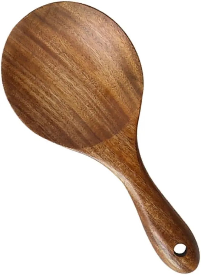 

Wood Spoons for Cooking Japanese Soup Spoon Rice Paddle Spoon Spoons for Serving Food Asian Rice Cooker Kitchen Utensils Wood La