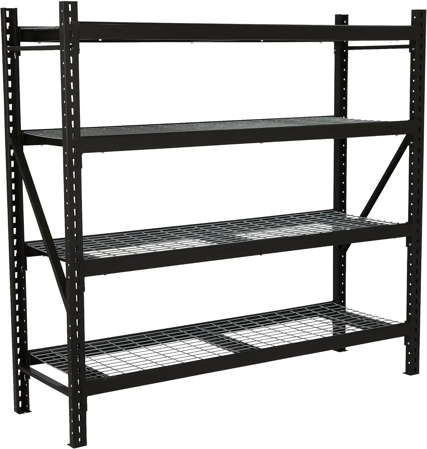 

Ironton 4-Tier Industrial Shelving Rack - 77" W x 24" D x 72" H, Model #2611T002 | Heavy-Duty Storage Solutions