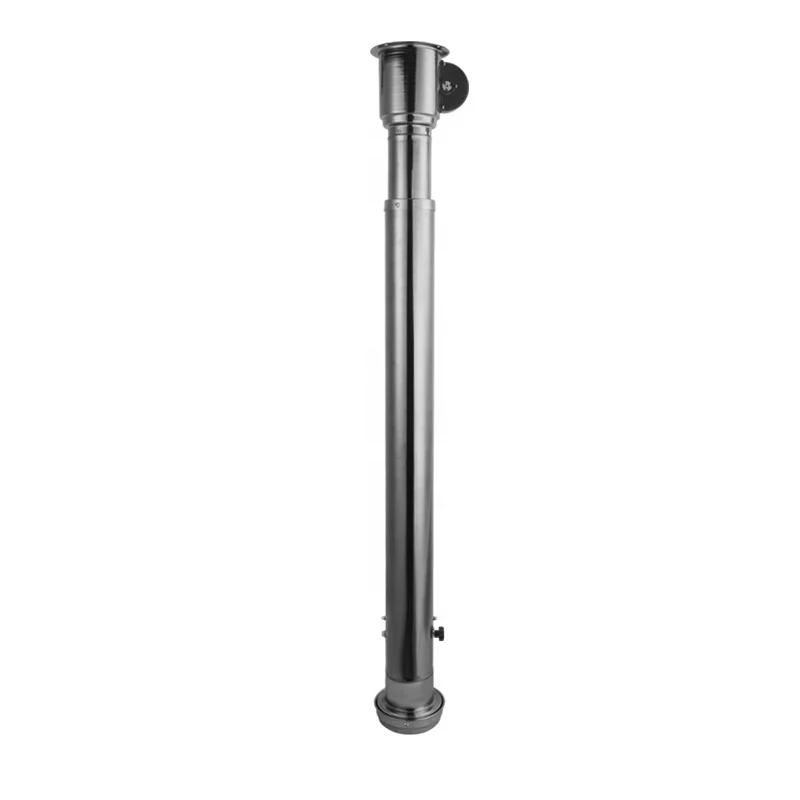 Restaurant Stainless Steel Telescopic Exhaust Pipe (139-222CM Stretch Range) Corrosion BBQ Accessory