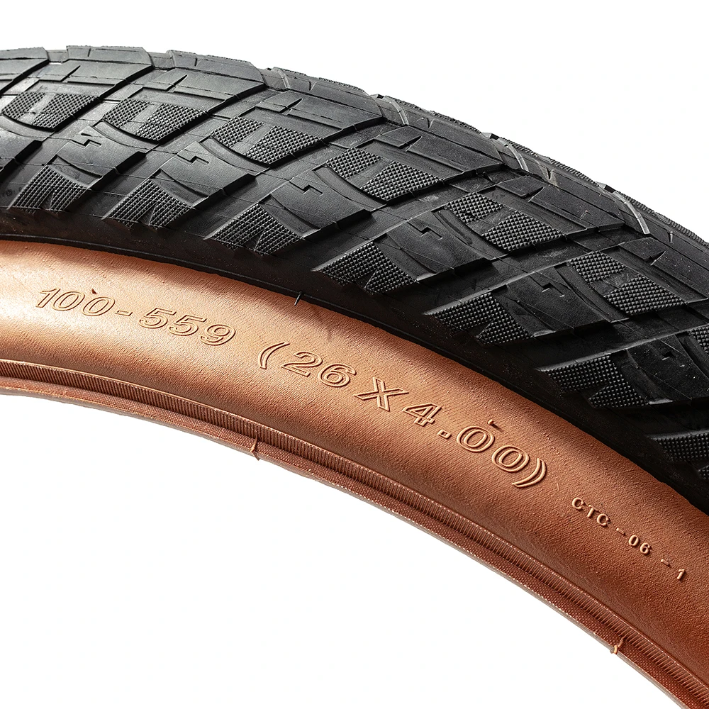 CST Fat Tire 20x4,0 26x4,0 CST BIG BOAT CTC-06 CST New Brown Family Top Dark Skin Collection Elektrofahrradreifen – Detail 6