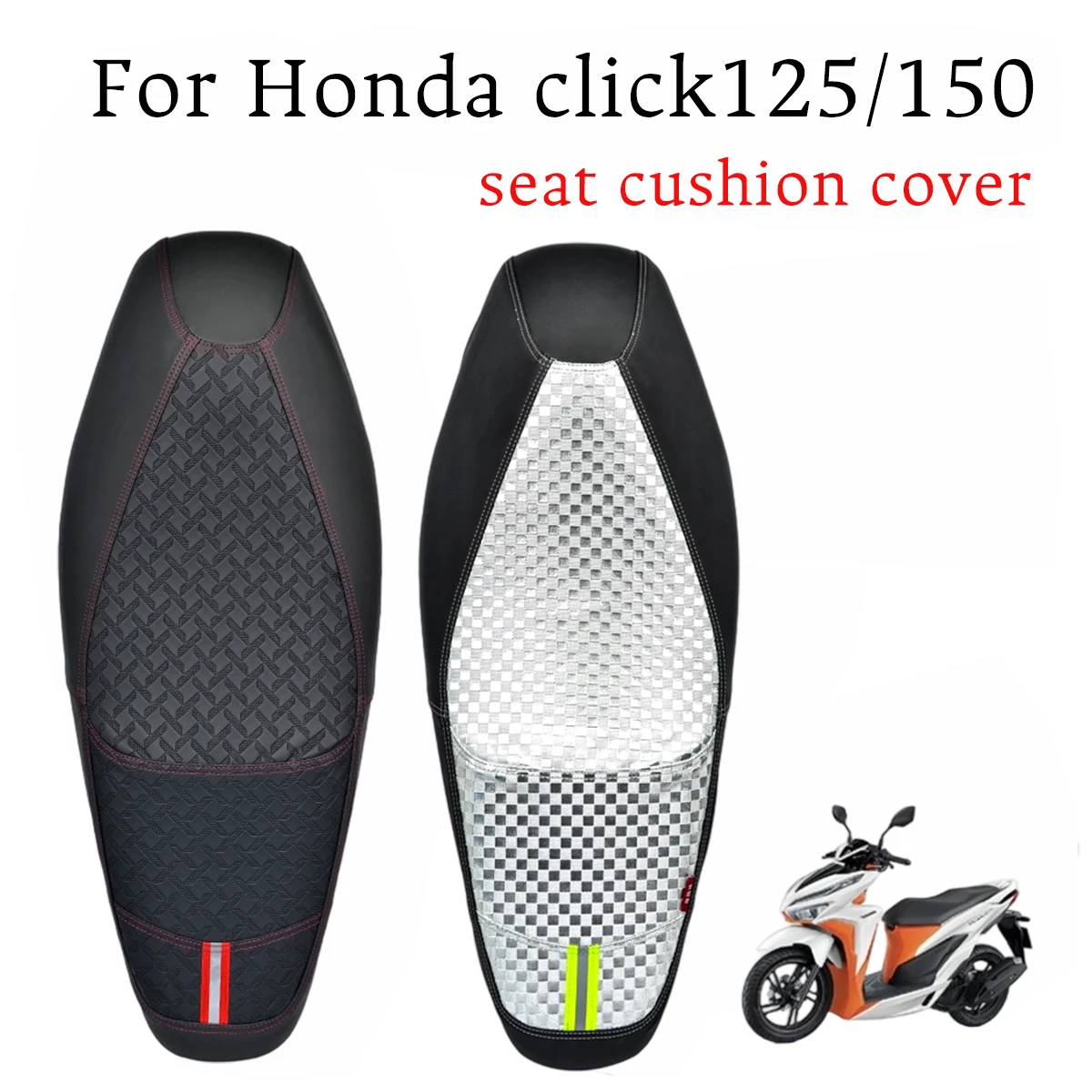 

For Click 125 150 Seat Cushion Cover and 3D Mesh Breathable seat cover For Honda Click125 150 Motorcycle accessories seat cover