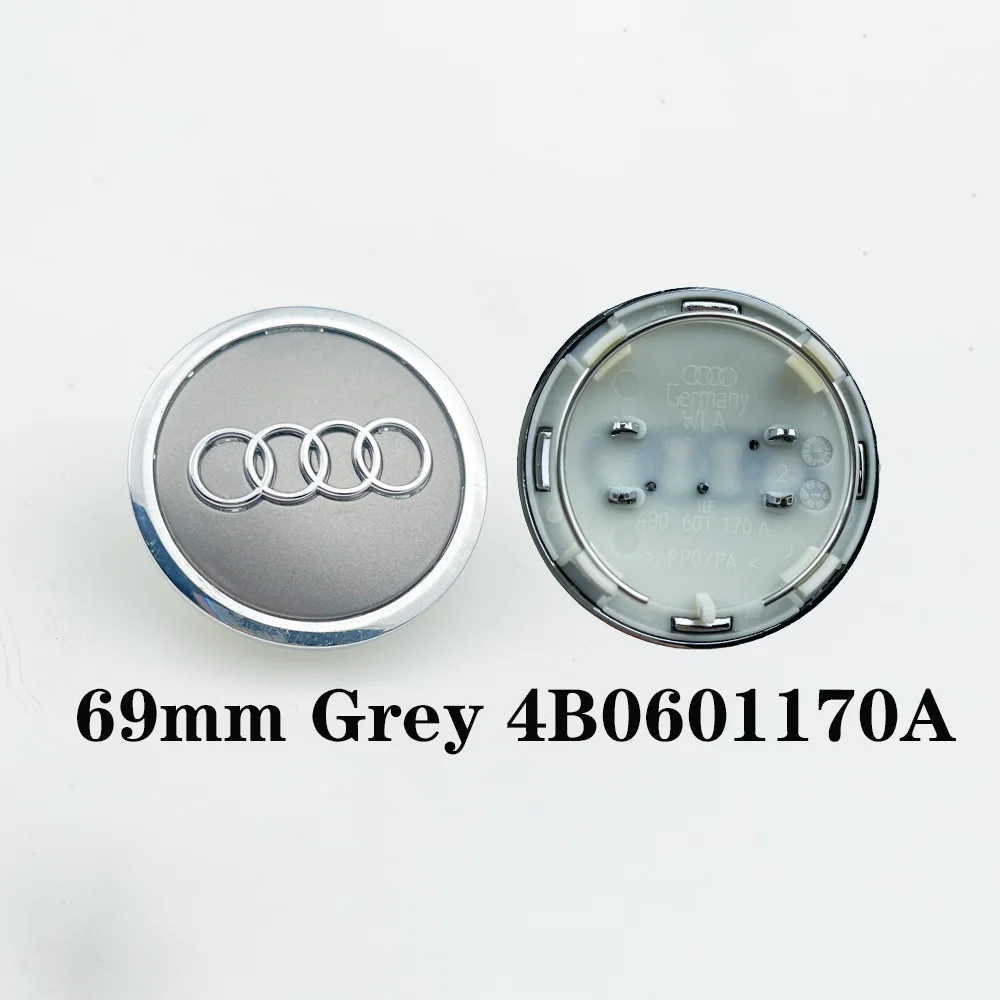 4pcs 69mm 4B0601170A wheel hub cover tire center logo For Audi A1 A2 A3 8V 8P 8L A4 B5 B6 B7 B8 A5 A6 C5 C6 C7 A7 A8 Q2 Q3 Q5 Q7