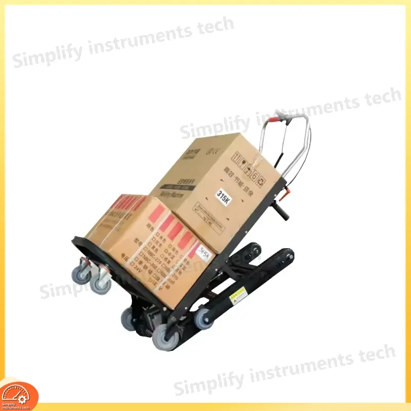 CE Certified 300kg Stair Climbing Trolley Cart 4 Wheel Heavy Duty Portable Power Stair Climber for Furniture Moving