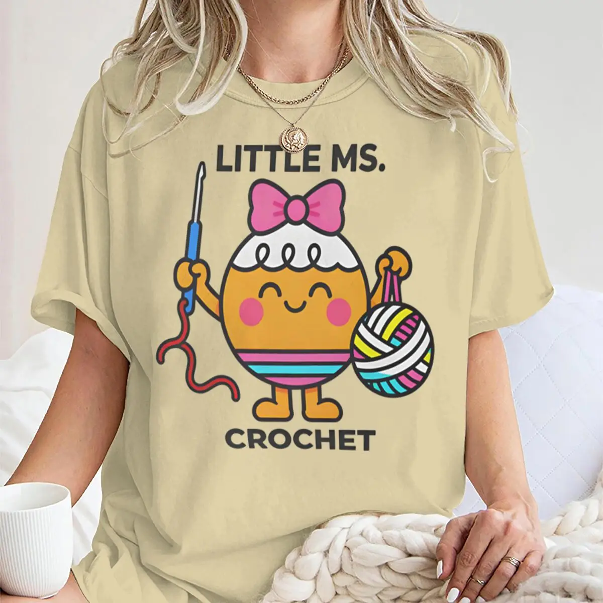 Crochet Lovers Graphic T Shirts Women Men Fun Short Sleeve Streetwear