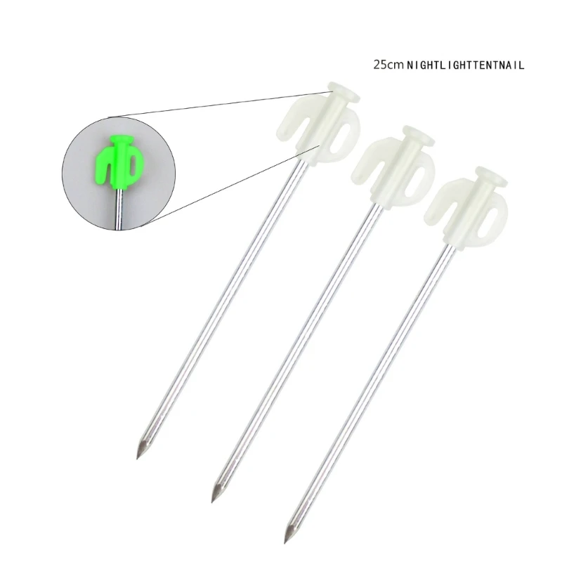 

10pcs Outdoor Ground Camping Tent Stakes Anchors Peg Windproofed Tent Stakes