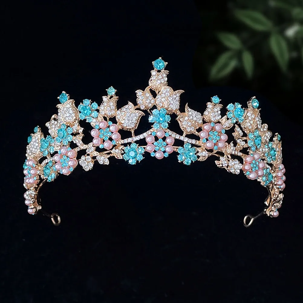 

Удобная и прочная повязка на голову со стразами в виде короны, свадебная тиара для невесты, головной убор для дня рождения, фотосессии, аксессуар для волос