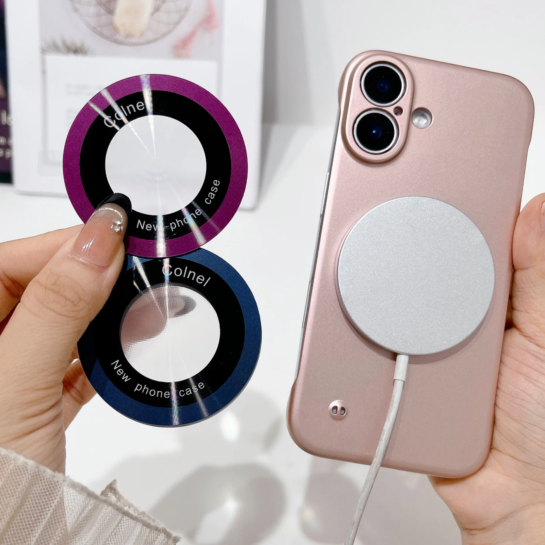 10Pcs Magnetic Metal Ring Universal Mobile Phone Magnet Plate Self Adhesive For Wireless Charger Stand Wholesales