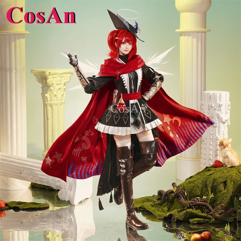 CosAn Game Arknights Exusiai The New Covenant Cosplay Costume Song Of The Seeking Wings Gorgeous Combat Dress Role Play Clothing