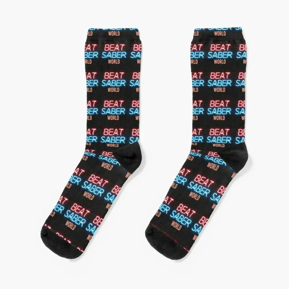 Beat Saber World Logo Socks loose custom sports retro luxury Men Socks Women's