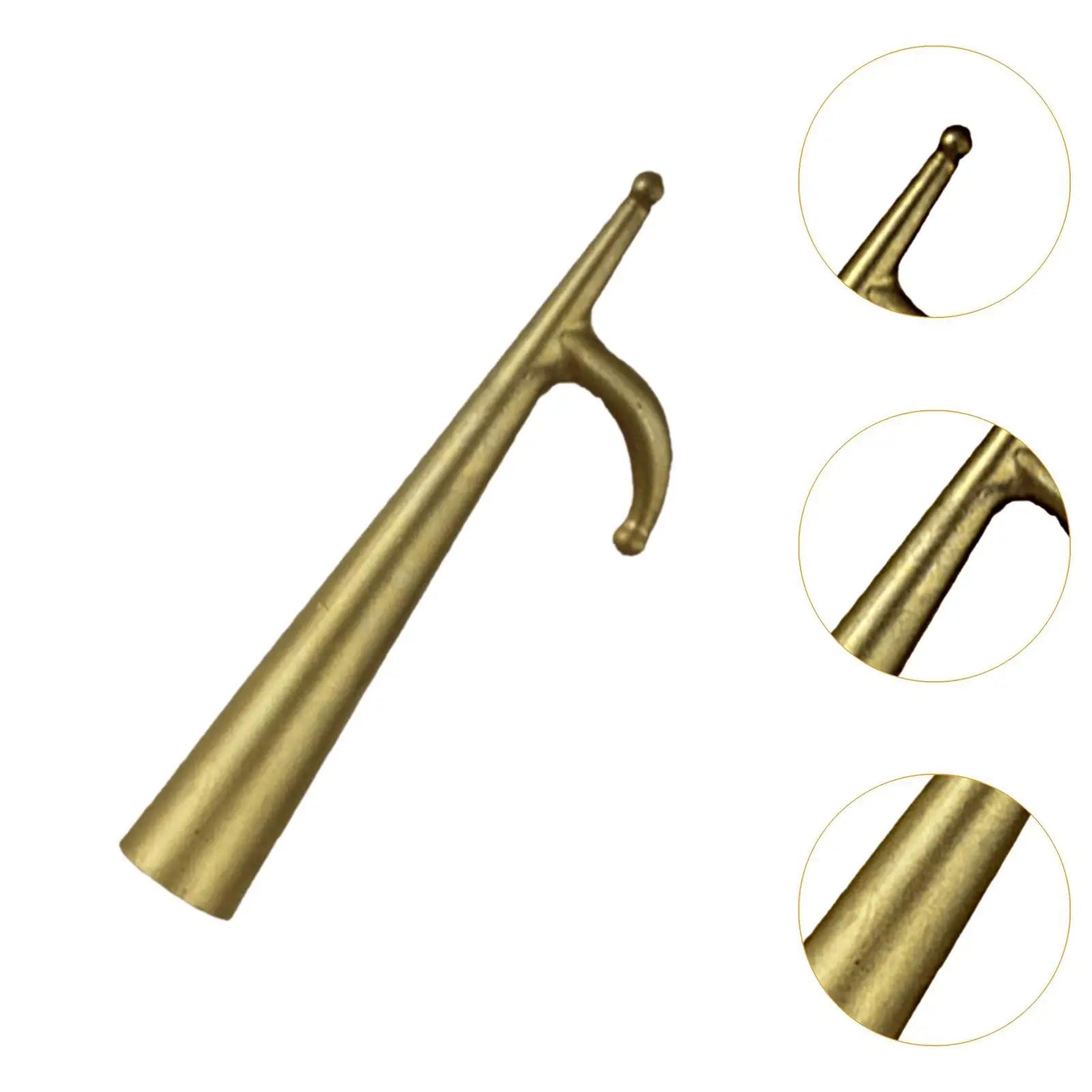 Boat Hook End Attachment Boathook Gold Boating Accessories Attachment Replacement for Dinghy Kayak Boat Docking Mooring