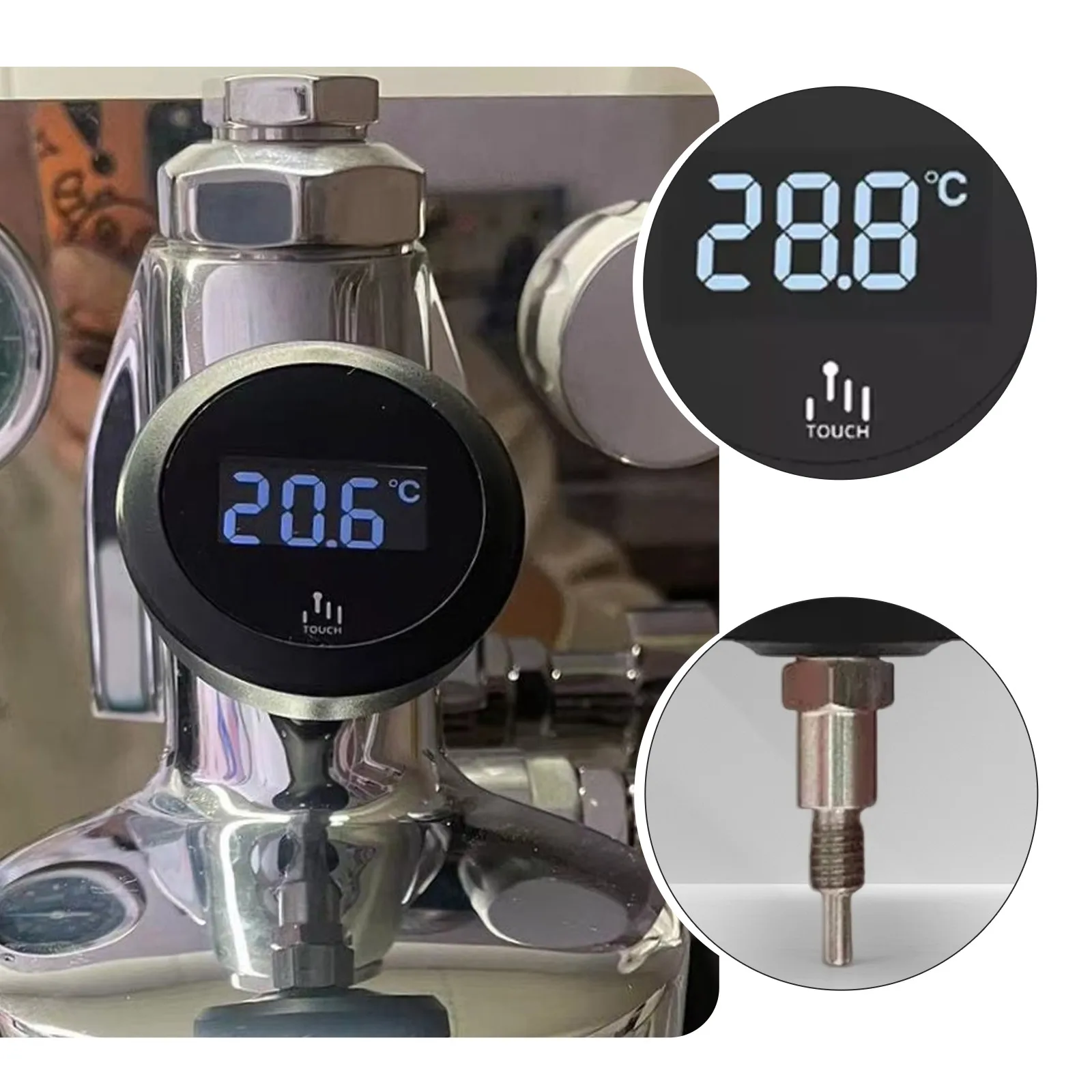 

Coffee Machine Modification Precision Brewing for E61 Grouphead Thermometer - AiBao/LELIT Compatible Temperature Display