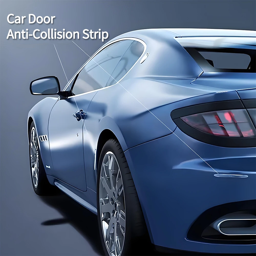 

4Pcs Car Door Edge Guards - Universal Fit for Most Cars/Trucks/SUVs - Durable PU Protection Strip Buffer & Scratch Resistant