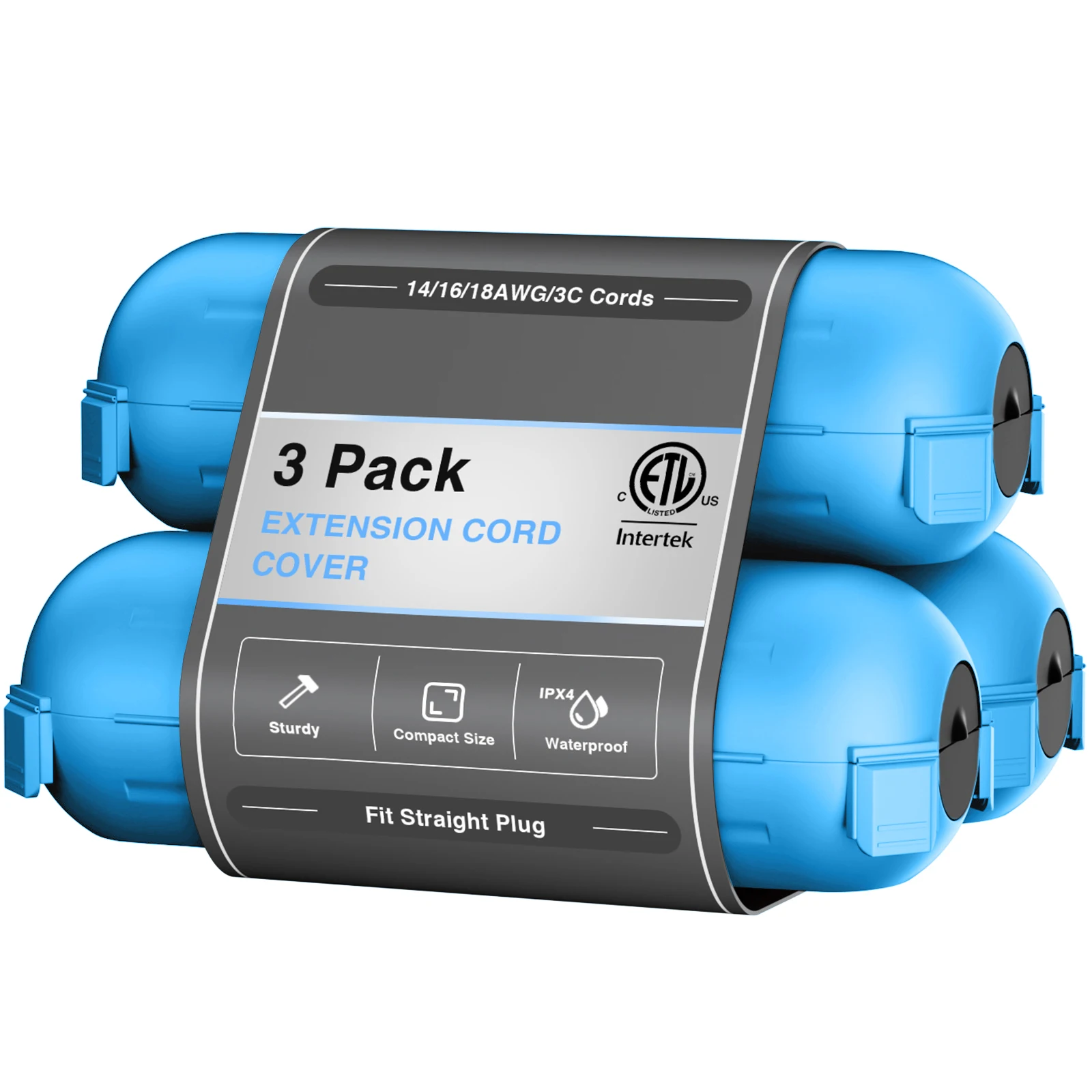 3 Pcs Extension Cor…