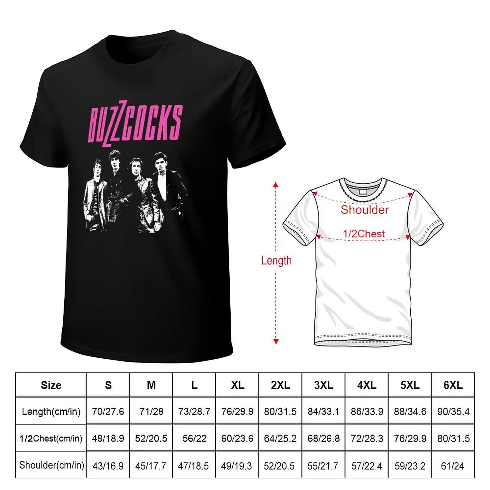 Buzzcocks T-Shirt Comfortable Basic Crew Neck Tee