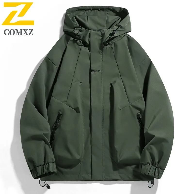 

EiAO Windbreaker Couple's Waterproof Windproof Loose Fit Hiking Coat for Camping Fishing Spring Autumn Outdoor Wear Jackets