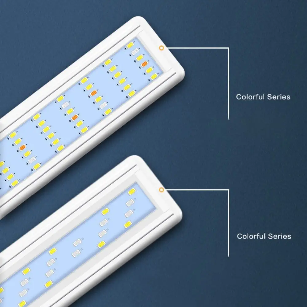 المنزلية الموسعة خزان الأسماك ضوء مقاوم للماء الاتحاد الأوروبي التوصيل حوض السمك ضوء توفير الطاقة مستطيل مصباح ليد حامل خزان العشب