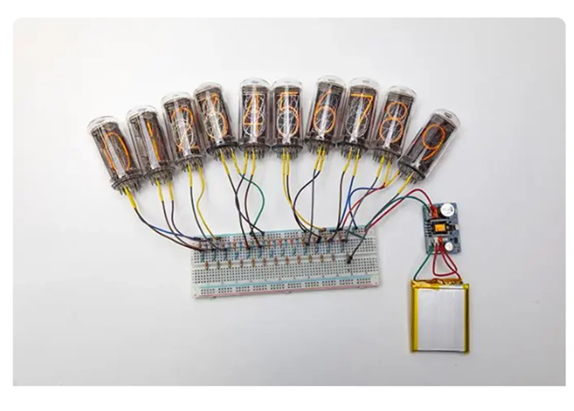 

Светящаяся трубка Nch6300hv, светящиеся часы, высоковольтный Модуль повышения напряжения nixie. Литиевая батарея или вход USB 5 В