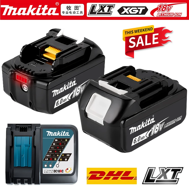 

Original Makada 18V rechargeable battery, Makada 9000mAh, suitable for BL1815, BL1840 BL1860B, BL1860, BL1850, BL1850B tool.