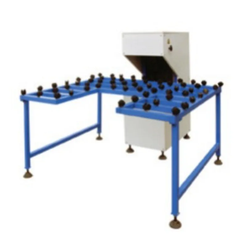 Glass edging machine with workbench, insulating glass production line equipment, glass processing SM95 abrasive belt edging