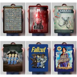 F-Fallouts Sign Customizable Game Posters Metal Wall Art Mural Retro Metal Tin Sign for Gamer Room Decoration Vintage Home Decor