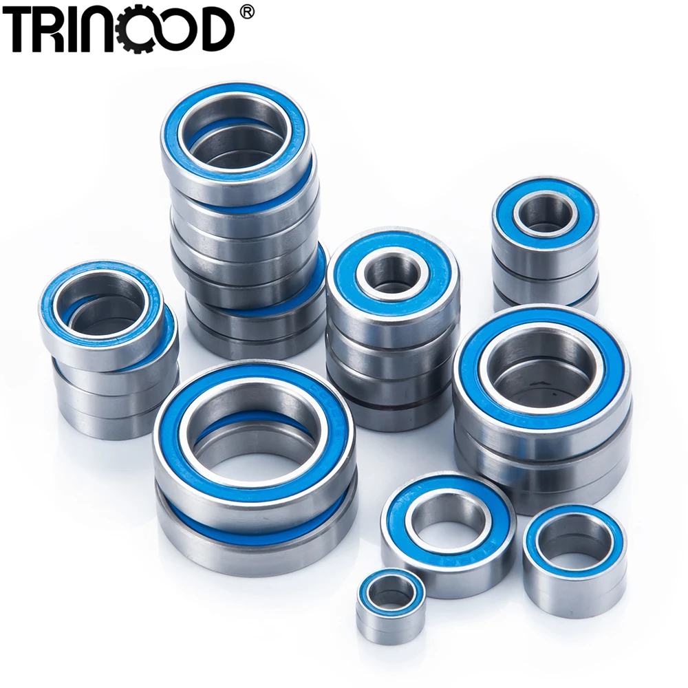 TRINOOD 28PCS Complete RC Bearings Kit Precision ABEC-5 for 1/10 MAXX WideMAXX #89086-4 Truck Ball Bearings Parts