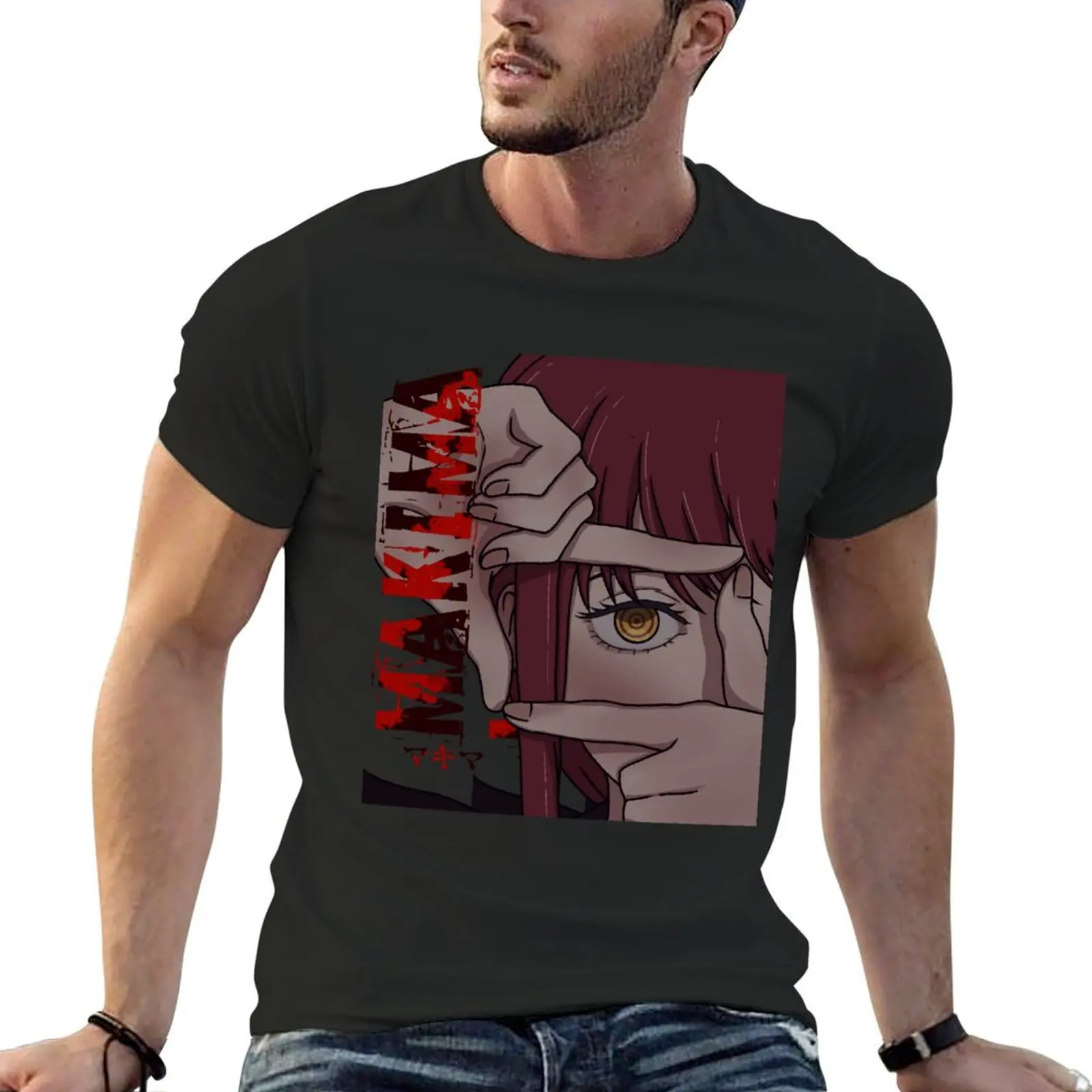 

Anime T-Shirt korean fashion graphic tee shirt oversized Men's t shirts