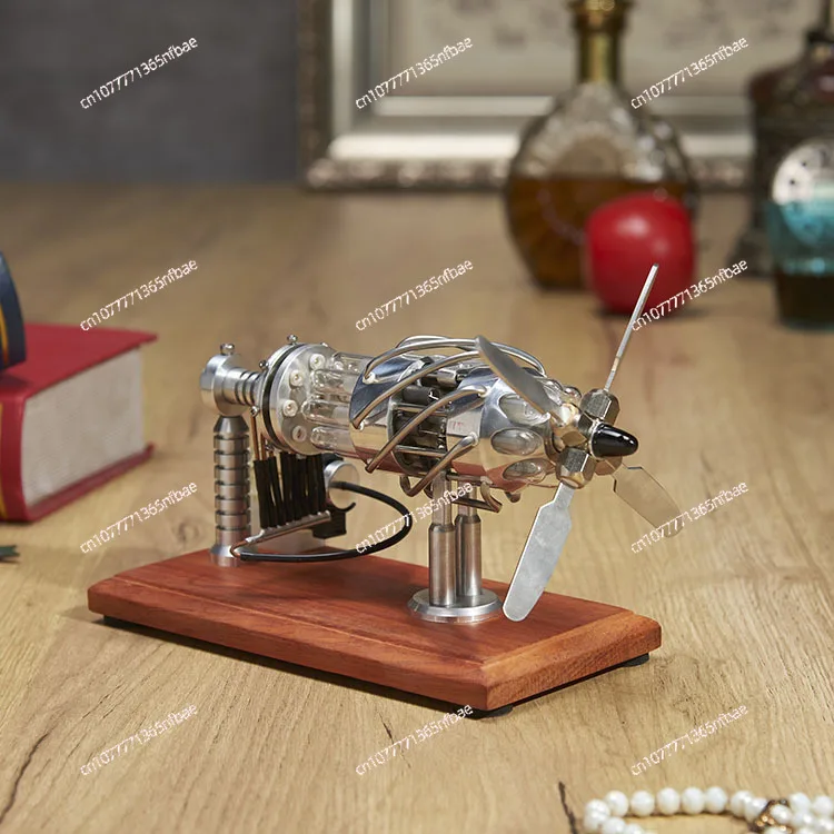 16 Swash Plate Stirling Engine Model – Mini Mechanical Educational Toy & Craft for Physics Learning