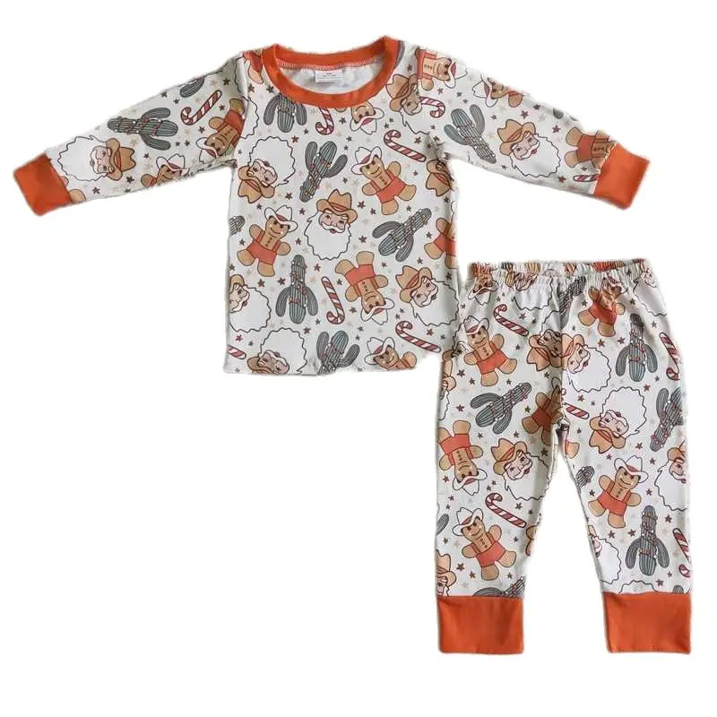 

Boys Gingerbread Man Cactus Long Sleeve Pant Set