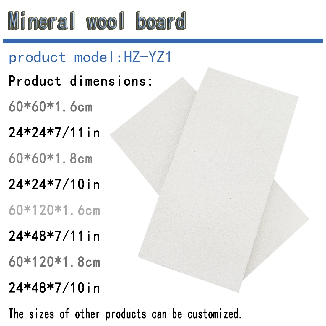 Mineral Cotton Plate Ceiling-YZ01