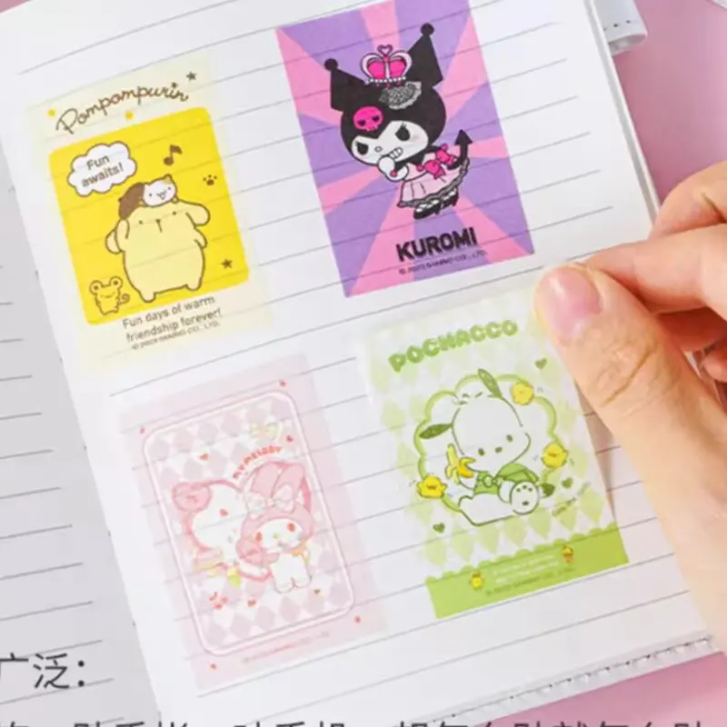 24pcs Sanrio Cute Doudou Stickers Anime Cartoon Kurome Melody Student DIY Handbook Stickers Stationery Gift